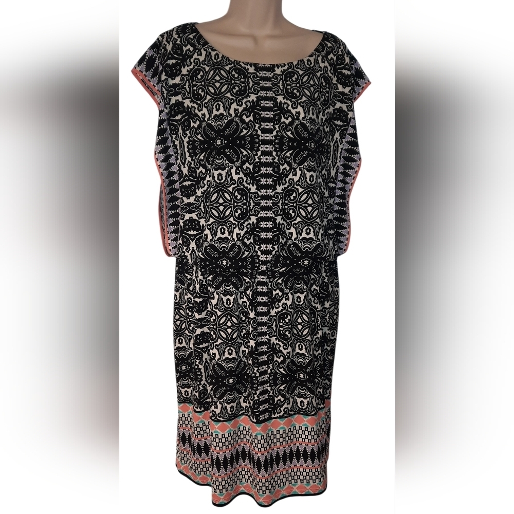 London Style Black and White Dress
